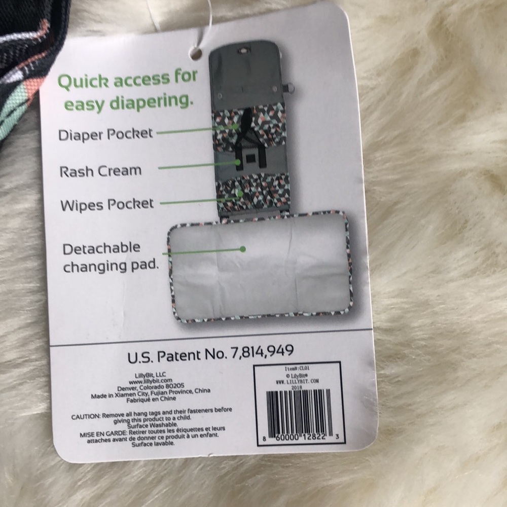 Lillybit Diaper Clutch Bag NWT - Picture 5 of 6